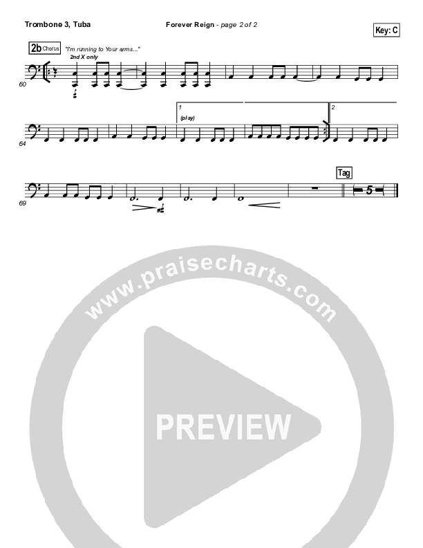 Forever Reign Trombone 3/Tuba (Kristian Stanfill / Passion)
