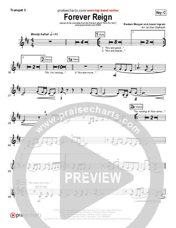 Forever Reign Trumpet 3 (Kristian Stanfill / Passion)