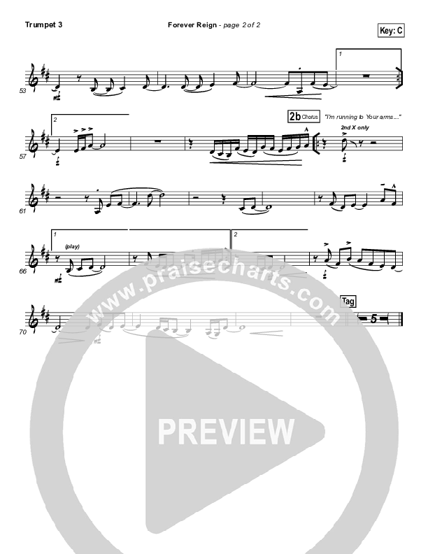 Forever Reign Trumpet 3 (Kristian Stanfill / Passion)