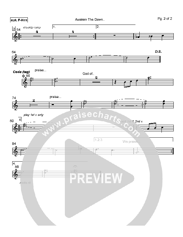 Awaken the Dawn French Horn (Delirious)