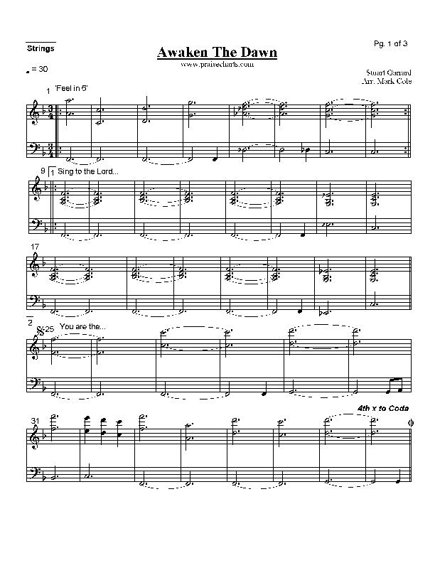 Awaken the Dawn Strings (Delirious)