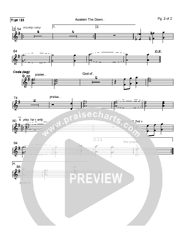 Awaken the Dawn Trumpet 1/2/3 (Delirious)