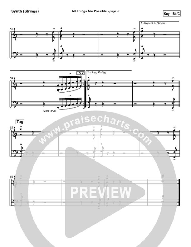 All Things Are Possible Synth Strings (Hillsong Worship)