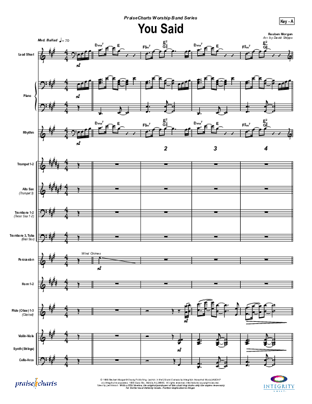 You Said Orchestration (Hillsong Worship)