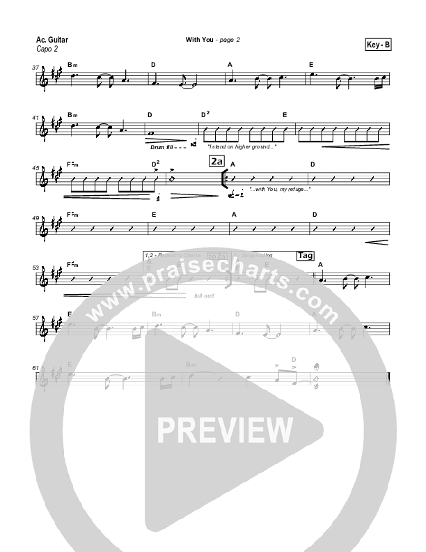 With You Acoustic Guitar (Hillsong Worship)