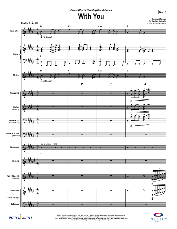 With You Orchestration (Hillsong Worship)