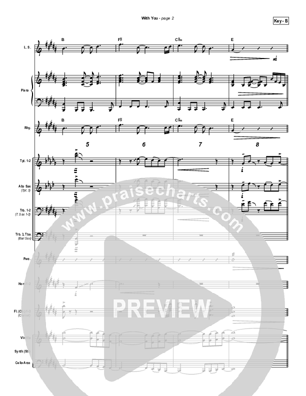 With You Orchestration (Hillsong Worship)