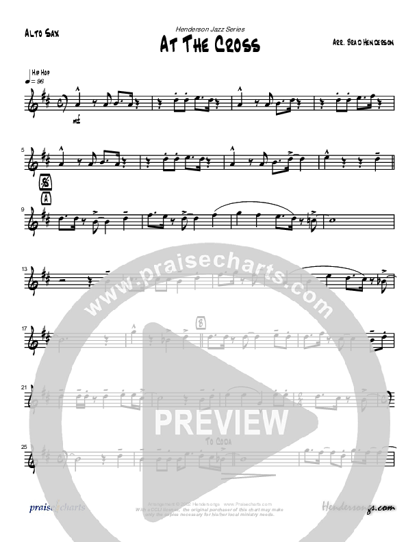 At The Cross (Instrumental) Alto Sax (Brad Henderson)