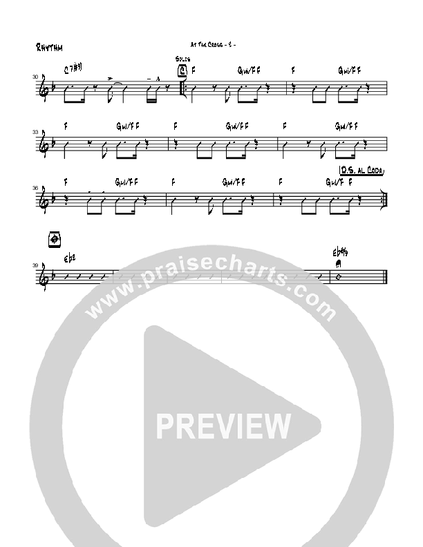 At The Cross (Instrumental) Rhythm Chart (Brad Henderson)