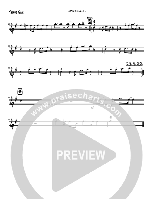 At The Cross (Instrumental) Tenor Sax 2 (Brad Henderson)