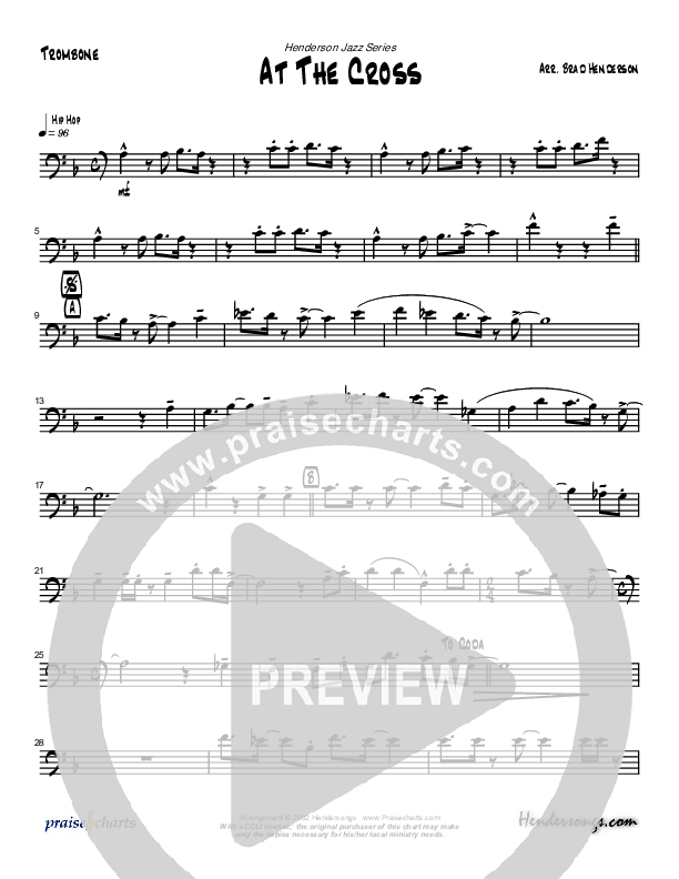 At The Cross (Instrumental) Trombone (Brad Henderson)