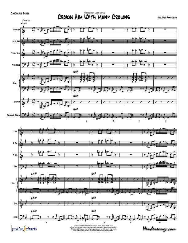 Crown Him With Many Crowns (Instrumental) Orchestration (Brad Henderson)