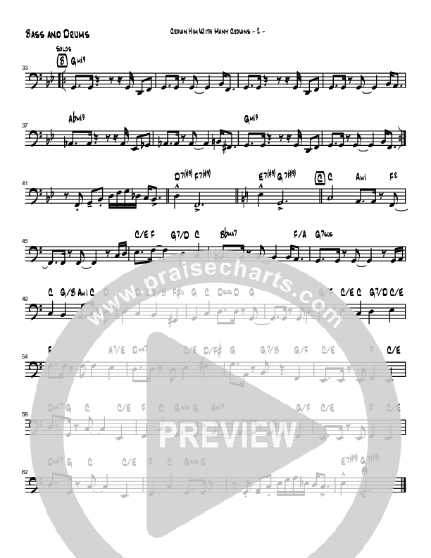 Crown Him With Many Crowns (Instrumental) Drum Set (Brad Henderson)