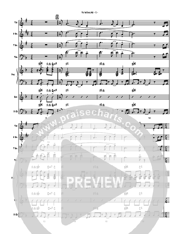 He Is Exalted (Instrumental) Conductor's Score (Brad Henderson)