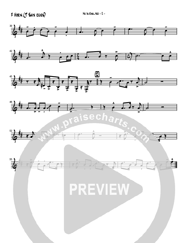 He Is Exalted (Instrumental) French Horn (Brad Henderson)