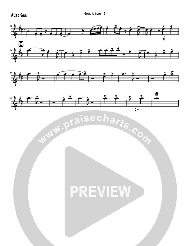 Jesus Is Alive Alto Sax (Brad Henderson)