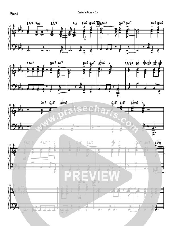 Jesus Is Alive Piano Sheet (Brad Henderson)