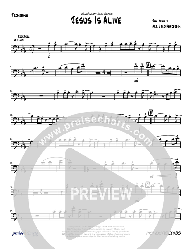 Jesus Is Alive Trombone (Brad Henderson)