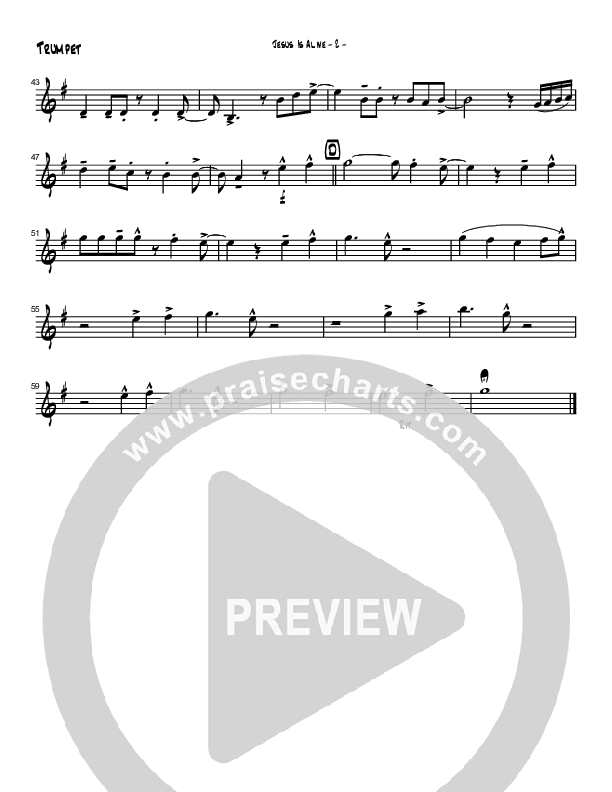 Jesus Is Alive Trumpet (Brad Henderson)