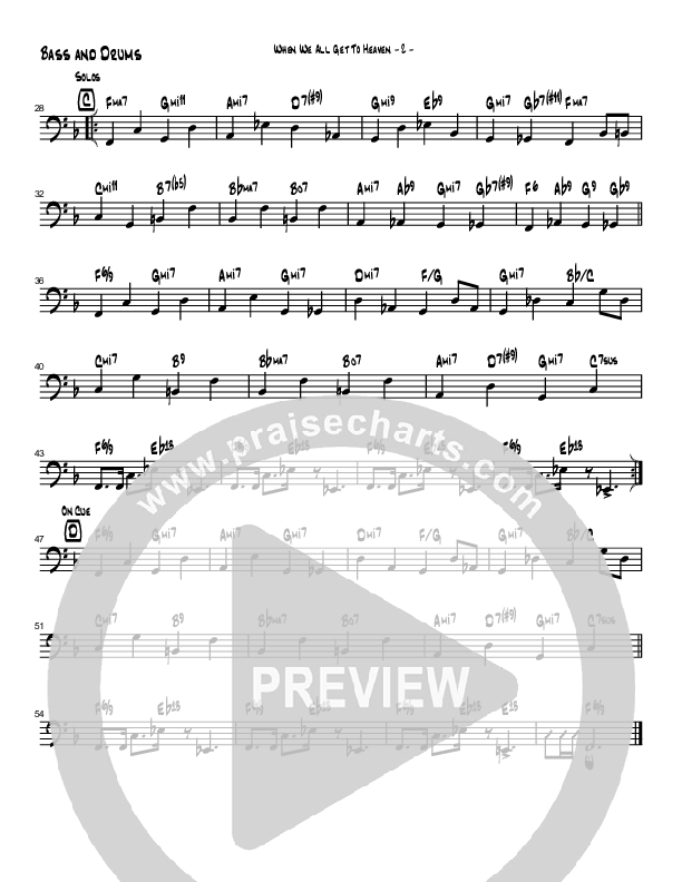 When We All Get to Heaven (Instrumental) Bass Guitar (Brad Henderson)