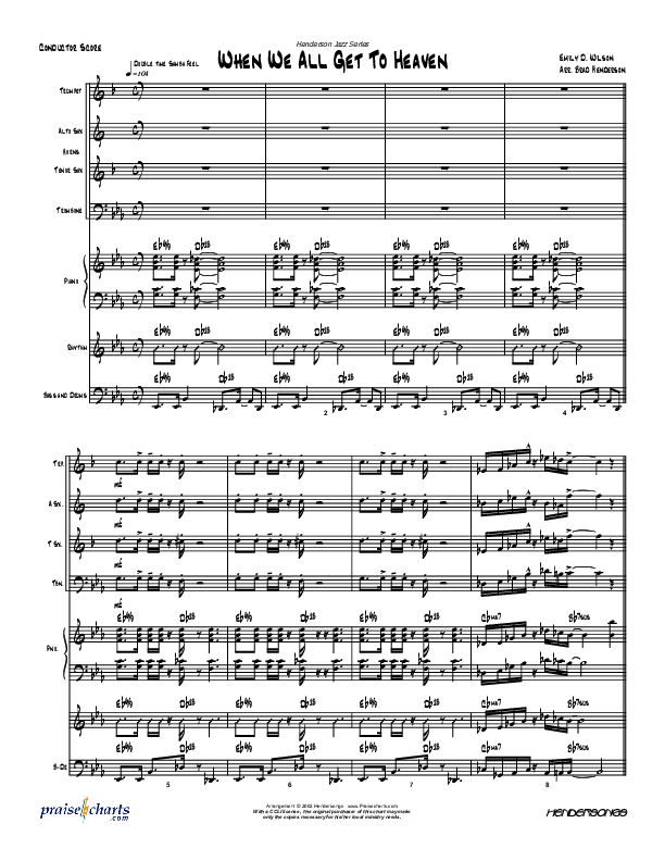 When We All Get to Heaven (Instrumental) Conductor's Score (Brad Henderson)