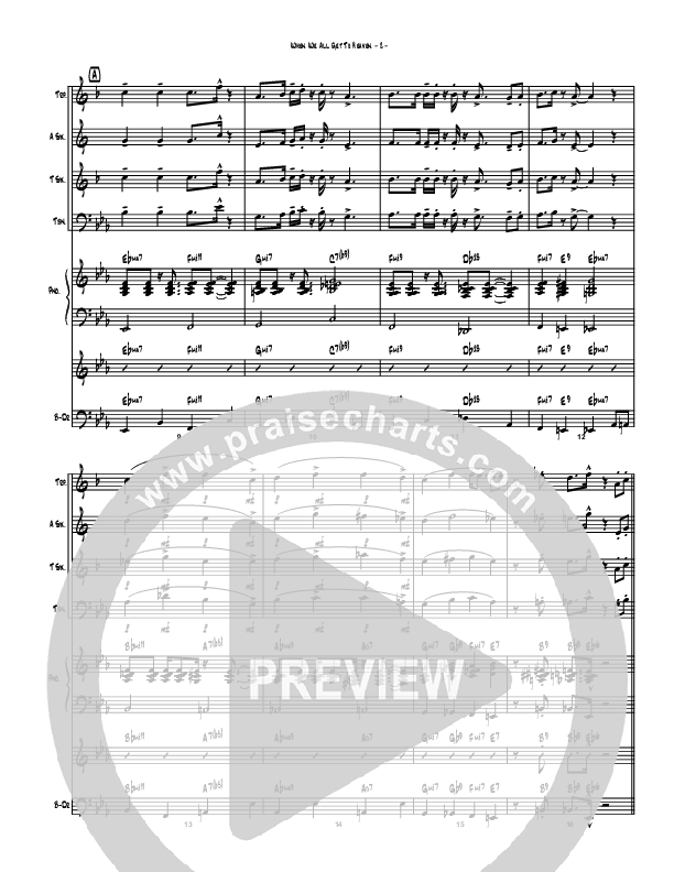 When We All Get to Heaven (Instrumental) Conductor's Score (Brad Henderson)