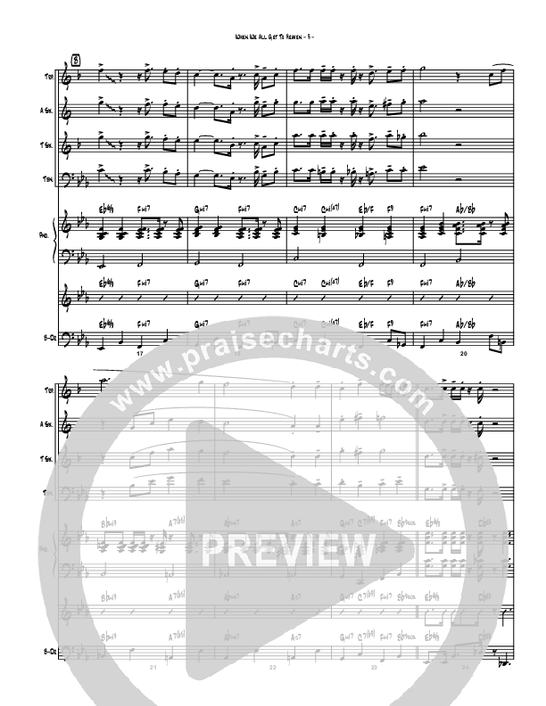 When We All Get to Heaven (Instrumental) Conductor's Score (Brad Henderson)