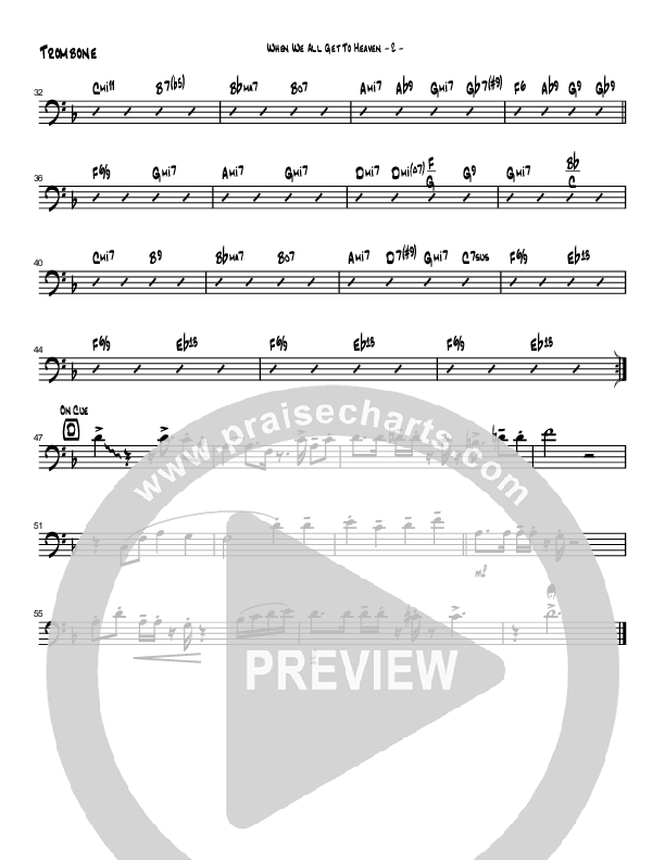 When We All Get to Heaven (Instrumental) Trombone (Brad Henderson)