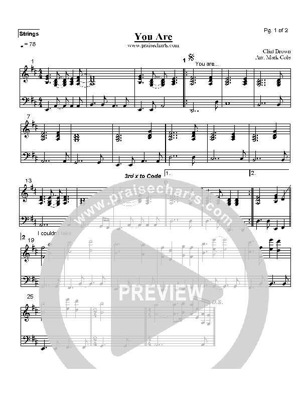 You Are Strings (Ron Kenoly)