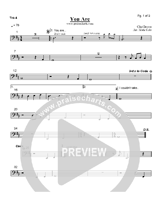 You Are Trombone 4 (Ron Kenoly)