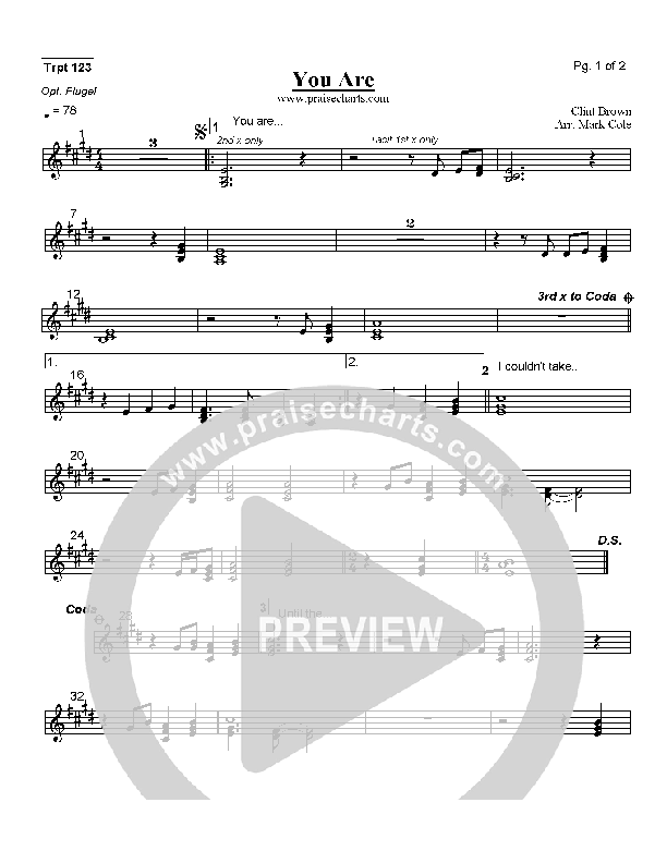 You Are Trumpet 1/2/3 (Ron Kenoly)