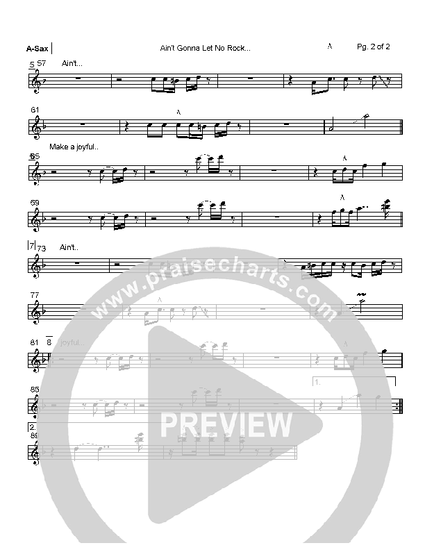 Ain't Gonna Let No Rock Alto Sax (David Baroni)