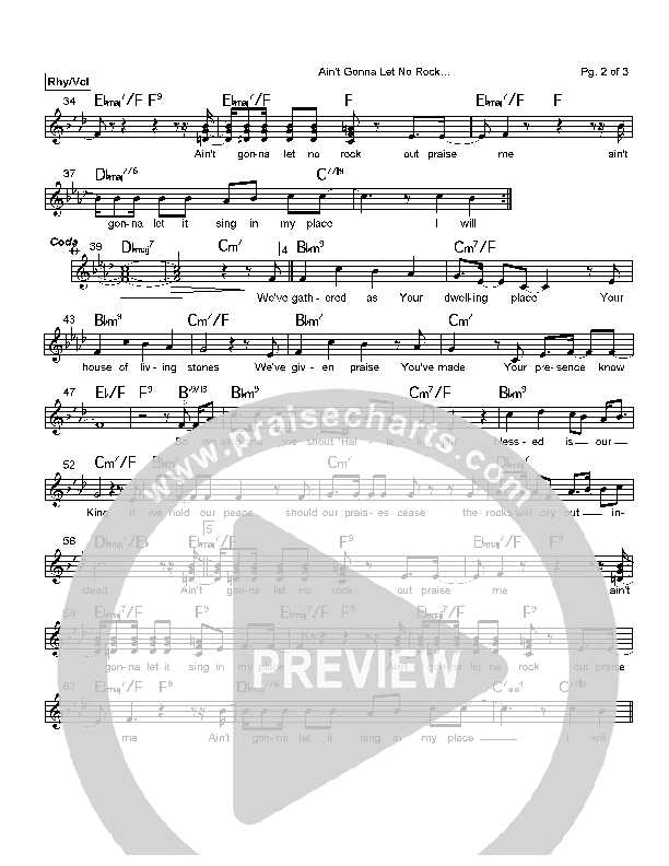 Ain't Gonna Let No Rock Rhythm/Vocal (David Baroni)