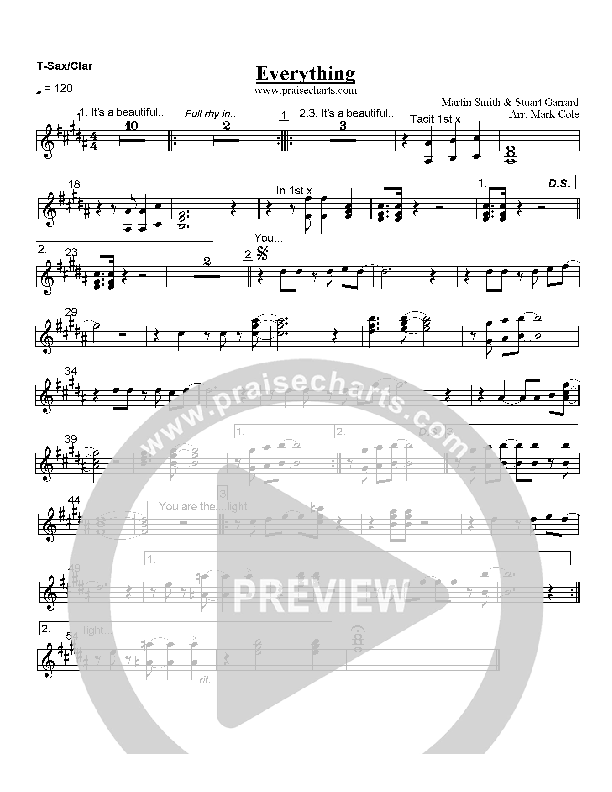 Everything Tenor Sax/Clarinet (Delirious)