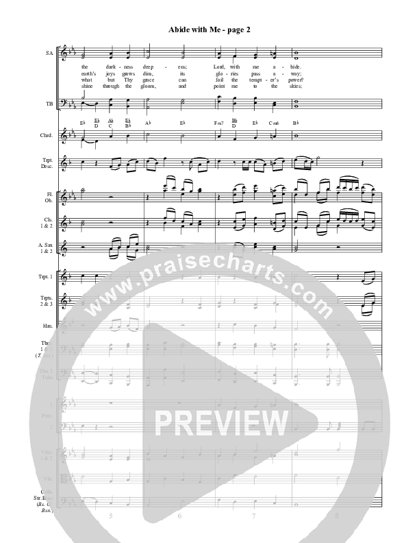 Abide With Me Conductor's Score ()