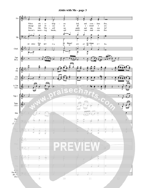 Abide With Me Conductor's Score ()
