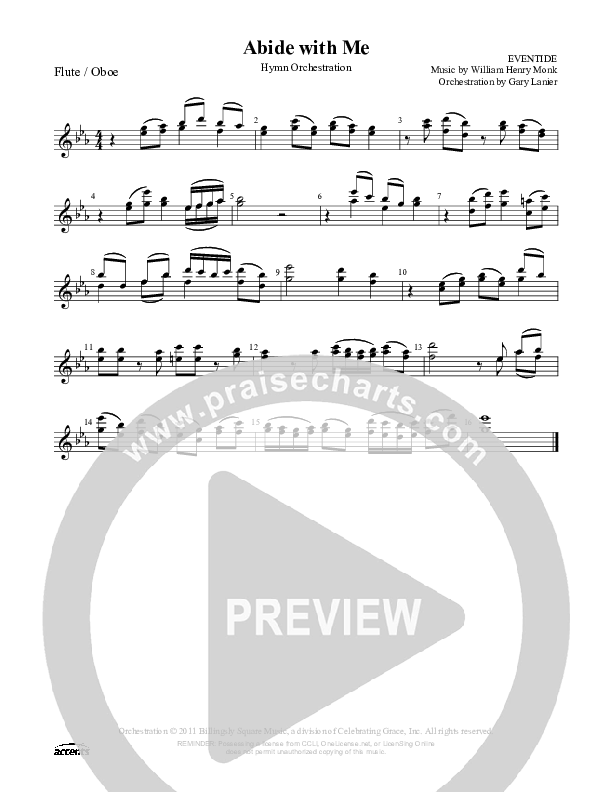 Abide With Me Flute/Oboe ()