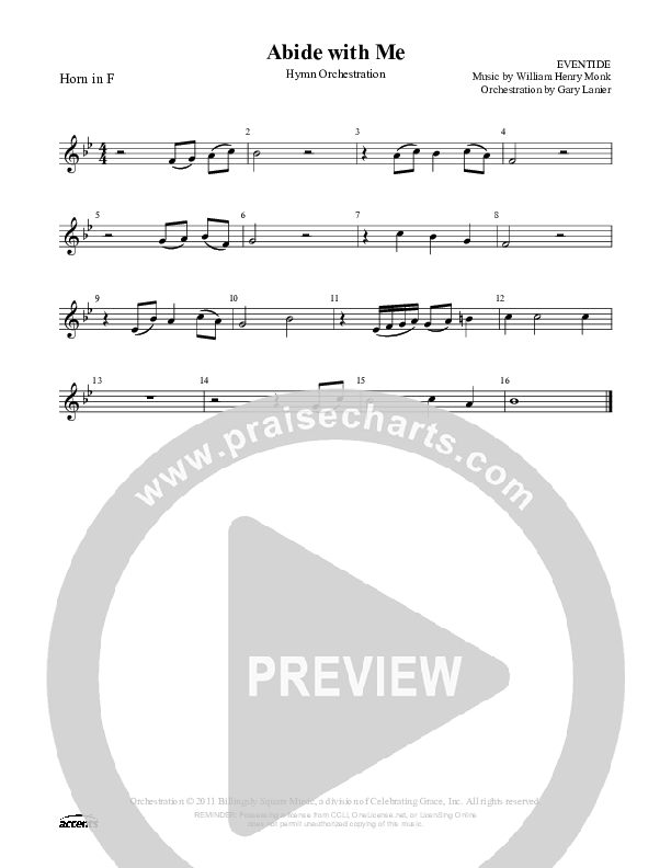 Abide With Me French Horn ()