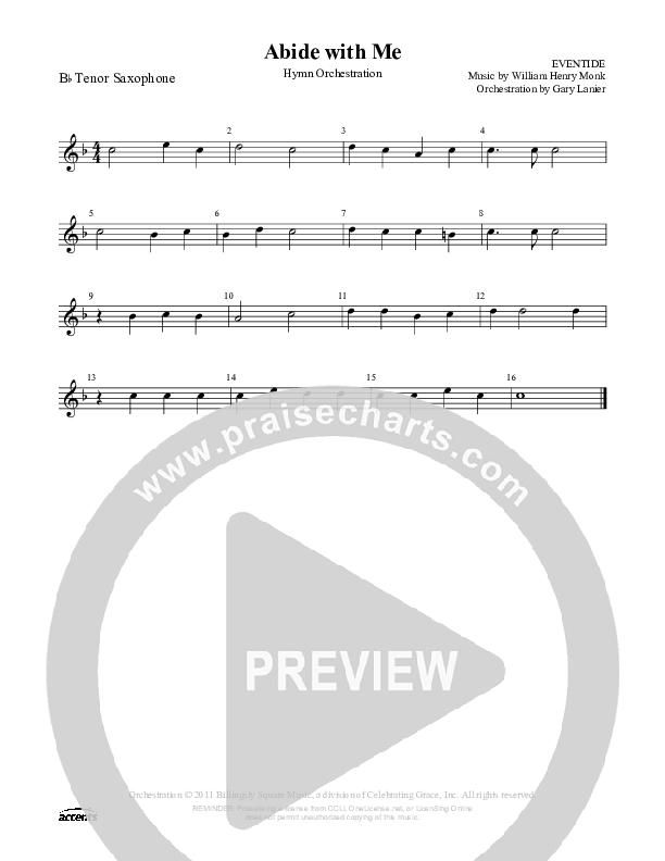 Abide With Me Tenor Sax 2 ()