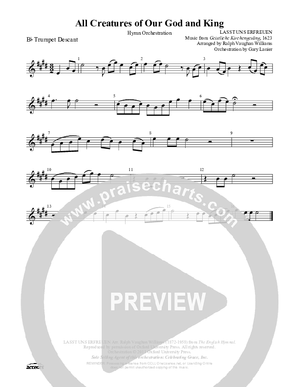 All Creatures Of Our God And King Trumpet ()