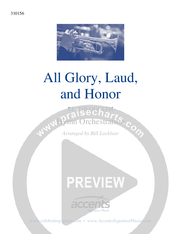All Glory Laud And Honor Orchestration ()