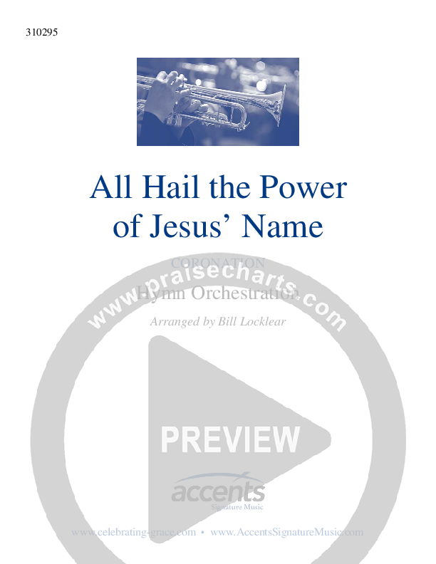 All Hail The Power Of Jesus Name (Coronation) Cover Sheet (Celebrating Grace)