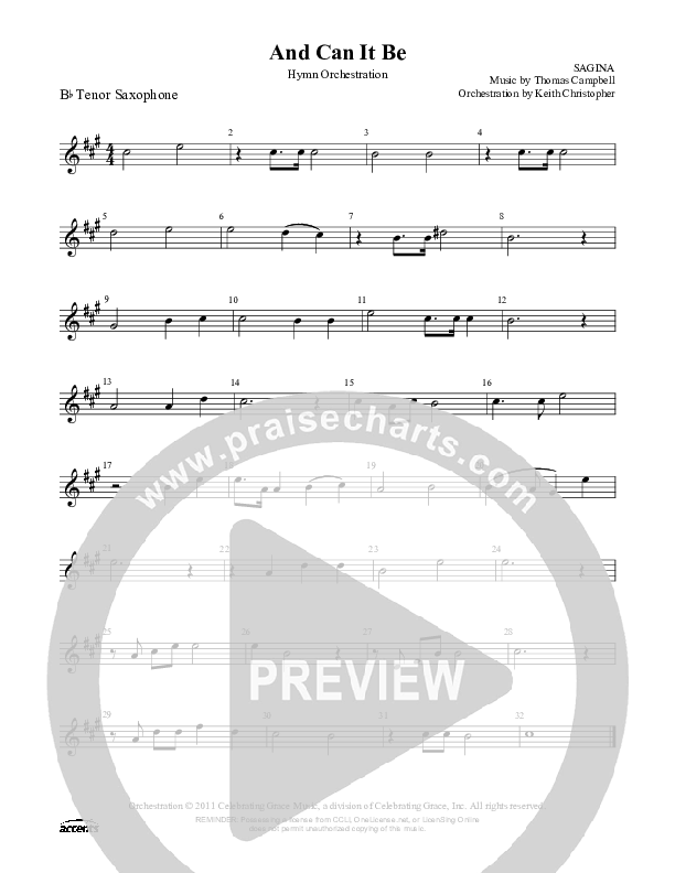 And Can It Be Tenor Sax 2 ()