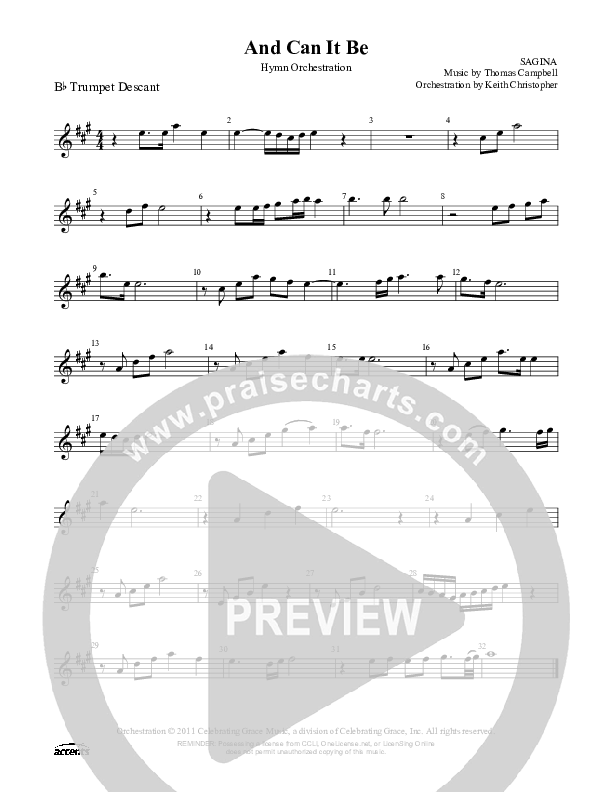 And Can It Be Trumpet ()