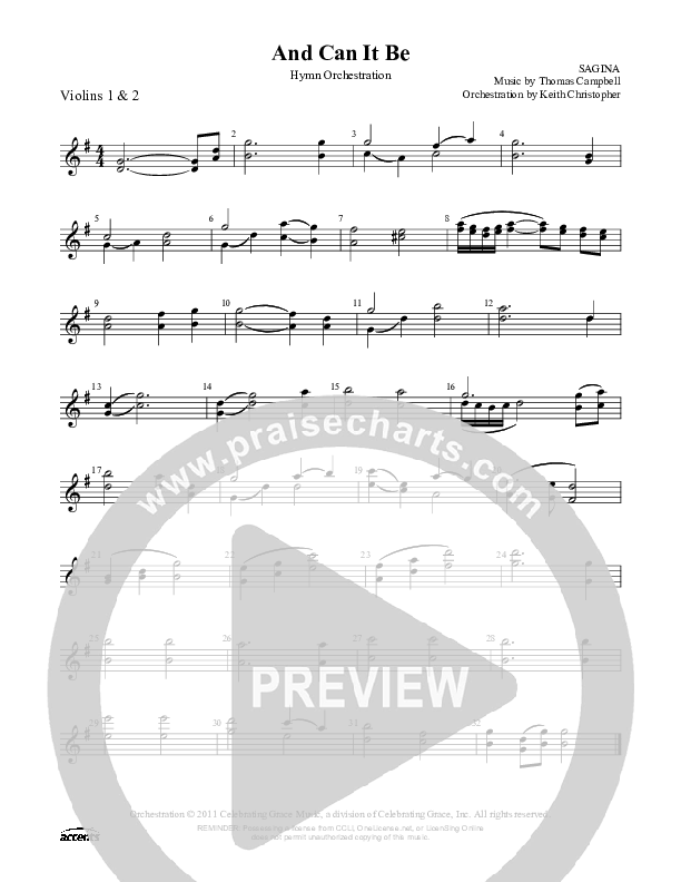 And Can It Be Violin 1/2 ()