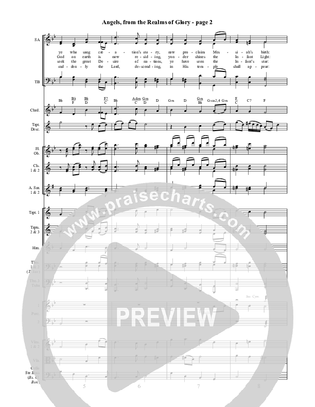 Angels From The Realms Of Glory Orchestration ()