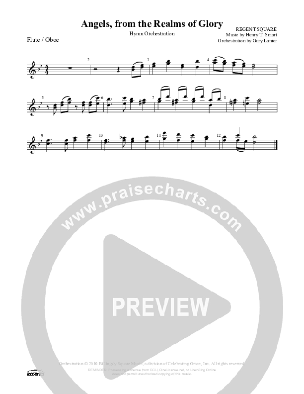 Angels From The Realms Of Glory Flute/Oboe ()