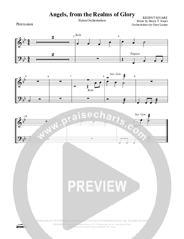 Angels From The Realms Of Glory Percussion ()