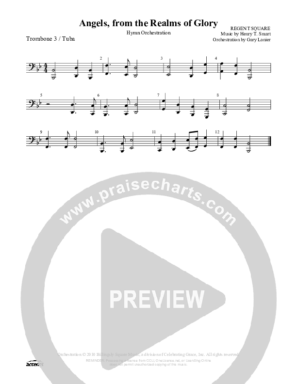 Angels From The Realms Of Glory Trombone 3/Tuba ()