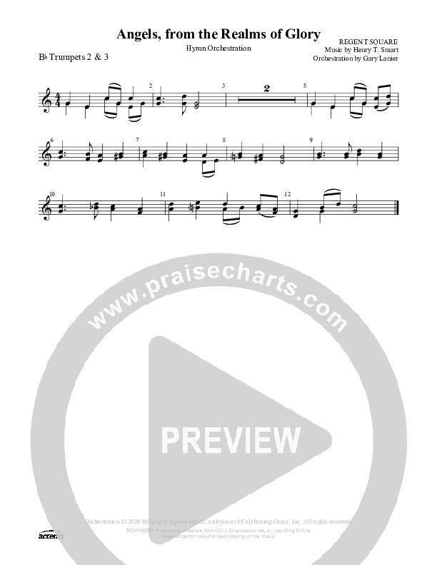 Angels From The Realms Of Glory Trumpet 2/3 ()